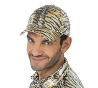 Chaks - Gorra con lentejuelas con estampado de tigre, gorra brillante para mujer y hombre, accesorio de disfraz para carnaval y festivales