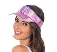 Chaks - Gorra con visera holográfica, gorra brillante