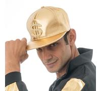 Chaks - Gorra de béisbol para adultos, brillante gorra de rapero de los 90 para carnaval, festival, fiesta temática
