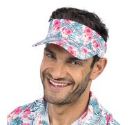 Chaks: gorra hawaiana con visera y estampado de hibisco, sombrero para el sol, accesorio de disfraz para festivales y fiestas de verano