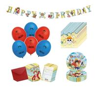 Chaks - Kit de One Piece niños, accesorios para fiestas de cumpleaños