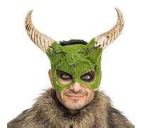 Chaks - Máscara de musgo, máscara facial para adultos, accesorios de disfraces para fiestas de terror, Halloween, carnaval y fiestas temáticas