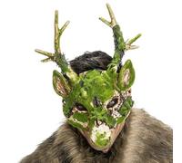Chaks - Máscara de musgo, máscara facial para adultos, accesorios de disfraces para fiestas de terror, Halloween, carnaval y fiestas temáticas