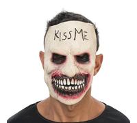 Chaks - Máscara de terror «Kiss Me», máscara completa de látex con goma elástica, accesorios para disfraces de Halloween, carnaval y fiestas temáticas