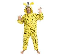 Chaks - Mono oficial Marsupilami para hombre, mono amarillo con capucha para Comic Con y carnaval