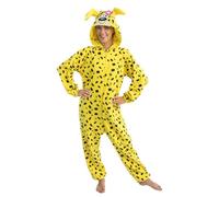 Chaks - Mono Oficial Marsupilami para Mujer, Mono Amarillo con Capucha, Traje de Carnaval y Comic con