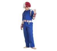 Chaks My Hero Academia Disfraz de Shoto Todoroki para niños, tallas 128 - 152, color azul, manga, cosplay y carnaval (128)