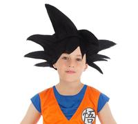 Chaks - Peluca Goku Saiyajin para niños, accesorio oficial del disfraz de Dragon Ball, accesorio para el traje de anime para carnaval y Comic Con