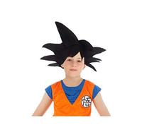 Chaks - Peluca Goku Saiyajin para niños, accesorio oficial del disfraz de Dragon Ball, accesorio para el traje de anime para carnaval y Comic Con