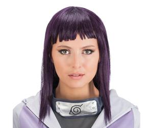 Chaks - Peluca Hinata Hyuga para mujer, accesorio oficial del disfraz de Naruto, pelo morado, cosplay de anime, carnaval y Comic Con