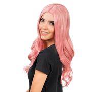 Chaks - Peluca pastel, 66 cm rizos largos para señoras, peluca de pelo largo, cosplay, carnaval & festival