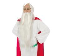 Chaks - Set de accesorios de disfraz de Panorámix, peluca y barba, Astérix y Obélix, accesorios de druida para Carnaval y Comic Con