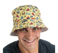 Chaks - Sombrero de pescador vintage de los años 90, sombrero para el sol para mujer y hombre, estilo retro, accesorios de verano, festivales