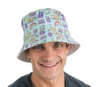 Chaks - Sombrero de pescador vintage de los años 90, sombrero para el sol para mujer y hombre, estilo retro, accesorios de verano, festivales