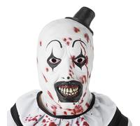 Chaks - Terrifier Art the Clown Mask, accesorio para disfraces de Halloween, mascara de latex con la cabeza llena de terror para cosplay de carnaval