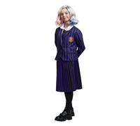 Chaks - Miércoles uniforme escolar Enid Sinclair, 3 piezas de disfraces para niños, traje para Halloween y carnaval