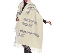 Chal De Gasa Con Borlas Beige Dios, Concédeme Serenidad, Coraje, Sabiduría, Fe Y Creencias Religiosas. Bufanda Largas Para Mujer Moda Pañuelo Abrigado Cozy Mantón