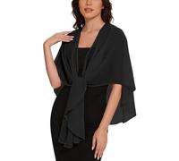 Chal De Gasa con Lazo Frontal para Mujer Suave para Bodas Fiestas De Noche Capa De Gasa Transparente Elegante Sobre Los Hombros Ideal para Bodas Fiestas Nupciales Bailes De Graduación Y Vestidos Fo