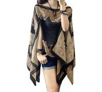 Chal de protección solar de verano para mujer, estilo francés, casual, cárdigan de playa, ligero, transpirable, chal, bufandas, poncho, capa, #1, talla única