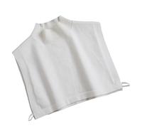 Chal de punto, cuello acanalado simulado, cálido para mujer, cuello elástico, cuello falso, cálido, invierno, ciclismo, suéter de punto, blanco, Talla única