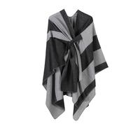 Chal De Punto Elegante For Mujer: Poncho Acogedor Con Abertura Frontal, Cárdigan Suave, Capa, Chal, Bufanda Informal For Otoño E Invierno(A7)