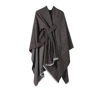 Chal De Punto Elegante For Mujer: Poncho Acogedor Con Abertura Frontal, Cárdigan Suave, Capa, Chal, Bufanda Informal For Otoño E Invierno(E4)