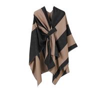 Chal De Punto Elegante For Mujer: Poncho Acogedor Con Abertura Frontal, Cárdigan Suave, Capa, Chal, Bufanda Informal For Otoño E Invierno(A6)