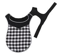 Chaleco a Cuadros Estilo británico Lmrysalque para Perros, Abrigo de Invierno cálido y Resistente al Viento para Perros pequeños, medianos y Grandes (L)