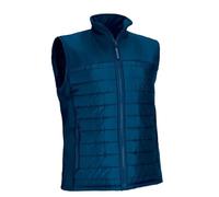 Chaleco acolchado con bolsillos, cuello alto y cintura recta, tejido acolchado y softshell en canesú MULHOLLAND