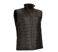 Chaleco acolchado con bolsillos, cuello alto y cintura recta, tejido acolchado y softshell en canesú MULHOLLAND