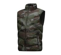 Chaleco Acolchado Hombre Camuflaje Plumas Chalecos Acolchados Enguatado Mens Vest Gilet Chaleco Guateado Bolsillos Chaqueta sin Mangas Abrigo sin Mangas Entretiempo para Hombre Invierno Tallas Grandes