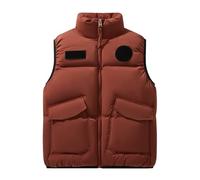 Chaleco acolchado ligero para hombre Azul,Chalecos de hombre Chaleco de cuero de verano, rojo, XXL