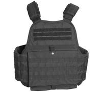 Chaleco Acolchado Militar Mil-Tec Molle Placa Balística Portador Policía Negro