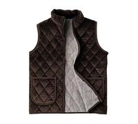 Chaleco Acolchado para Hombre con Cremallera Bolsillos Forro de Felpa | Gilet de Invierno Chaleco para Exteriores Impermeable Sin Mangas Chaqueta CáLida