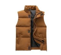 Chaleco acolchado para hombre, resistente al viento, chaleco de invierno, chaleco acolchado para hombre, chaleco de felpa forrado cómodo, unisex, chaleco funcional al aire libre, sin mangas