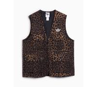 Chaleco adidas Originals Leopard para hombre Ref. JV7557 Color Marrón Animal Print Talla S