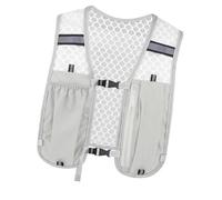 Chaleco ajustable para correr, reflectante, bolsa de agua, unisex, para teléfono, tarjeta, toalla, chaleco para senderismo