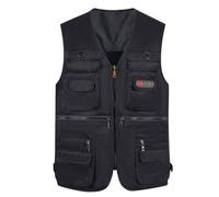 Chaleco al aire libre para hombre de verano ligero con muchos bolsillos chaleco de pesca para hombre 4XL chaleco de trabajo con cuello en V chaleco casual chaleco sin mangas chaleco deportivo fino