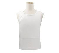 Chaleco antibalas de Nivel IIIA, Ultra cómodo, Ligero, Oculto, Interior, Suave, antibalas, Camiseta, Ropa de Trabajo AsiansizeL White