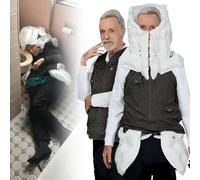Chaleco AnticaíDa Inteligente, Chaqueta Airbag PortáTil Para Personas Mayores Con AplicacióN Para Ver Datos De Ejercicio, Reutilizable Para Personas Con Problemas De Salud,Black(Mr)-XXL