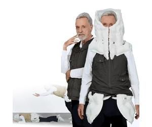 Chaleco Anticaídas. Chaleco Inteligente Con Airbag Y App Para Visualizar Datos De Ejercicio. Chaqueta De Ciclismo Para Uso En Exteriores. Para Personas Epilépticas O Ciegas,XL-Femaleblack