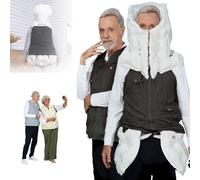 Chaleco AnticaíDas Inteligente Para Personas Mayores, Ligero Y PortáTil, Con Airbag Y Alarma De Monitoreo Remoto Para Personas Con Movilidad Reducida,Black(Mr)-L
