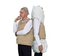 Chaleco anticaídas para ancianos, cinturón de protección contra caídas de despliegue rápido, despliegue de 0.08 segundos para cabeza y caderas, aplicación para rastrear datos de ejercicio
