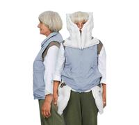 Chaleco anticaídas para ancianos, cinturón de protección contra caídas de despliegue rápido, despliegue de 0.08 segundos para cabeza y caderas, aplicación para rastrear datos de ejercicio