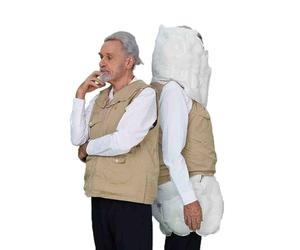 Chaleco anticaídas para ancianos, cinturón de protección contra caídas de despliegue rápido, despliegue de 0.08 segundos para cabeza y caderas, aplicación para rastrear datos de ejercicio