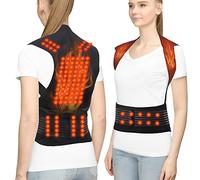 Chaleco Autocalentable Terapia Magnética Cinturón De Soporte De Espalda Completa Masajeador De Hombros Espalda Y Cuello Soporte Lumbar para Columna Vertebral Hombres Mujeres (Color : Black, Size : M