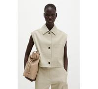 Chaleco boxy Linen Beige 40