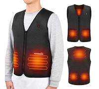 Chaleco calefactable， Chaleco eléctrico con Almohadilla térmica Chaqueta Exterior Flexible térmico Invierno cálido(XXL)