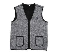 Chaleco Calefactable para Hombres Y Mujeres, Chaleco Calefactor Suave Eléctrico USB con 3 Velocidades para Exteriores, Abrigo de Ropa Abrigadora para Deportes de Invierno(XXL)