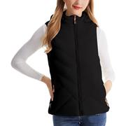 Chaleco calefactable Ropa de invierno Chaqueta calefactora inteligente con capucha a prueba de viento Forro térmico Ropa exterior para clima frío Forro polar suave Tecnología de calor ligera, Negro